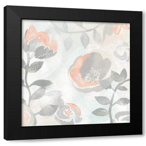 Chromatic Fresco I Black Modern Wood Framed Art Print with Double Matting by Vess, June Erica