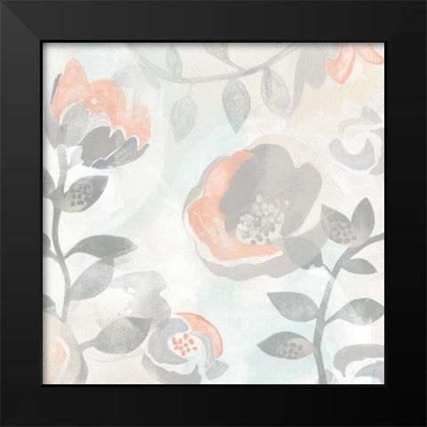 Chromatic Fresco I Black Modern Wood Framed Art Print by Vess, June Erica