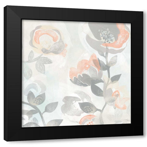 Chromatic Fresco II Black Modern Wood Framed Art Print with Double Matting by Vess, June Erica