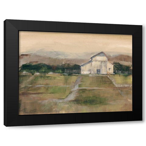 Rural Sunset I Black Modern Wood Framed Art Print with Double Matting by Harper, Ethan