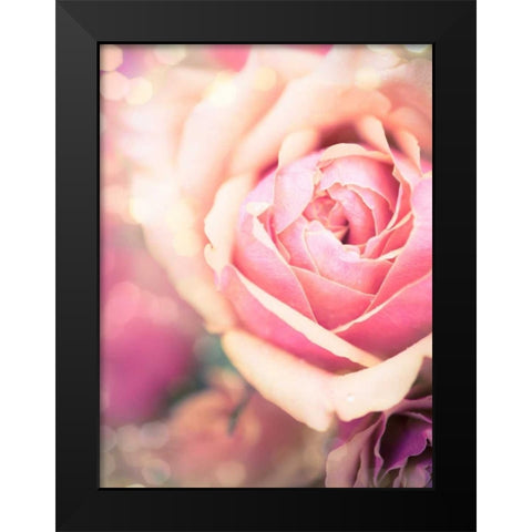 Rosie Pink I Black Modern Wood Framed Art Print by Quintero, Sonja