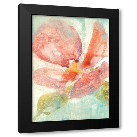 Veiled Poppy II Black Modern Wood Framed Art Print by Goldberger, Jennifer