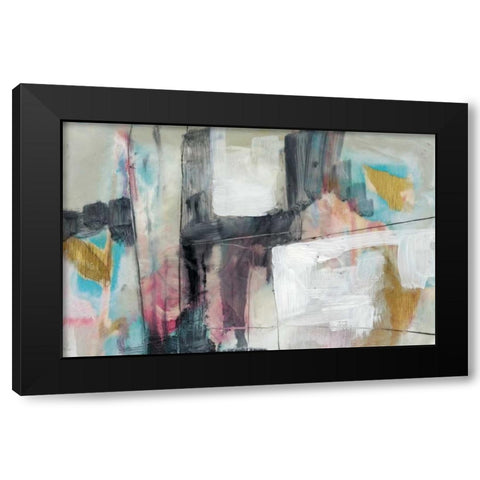 Pastel Kinesis I Black Modern Wood Framed Art Print with Double Matting by Goldberger, Jennifer