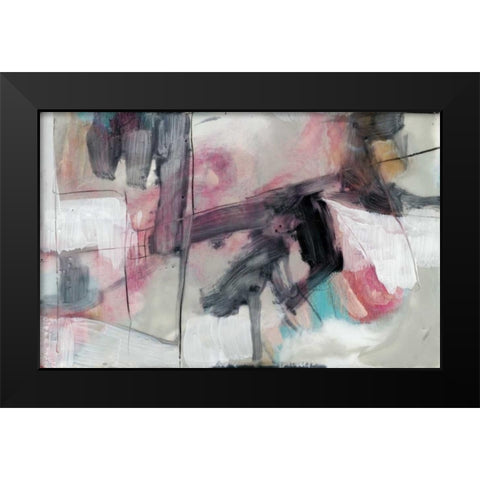 Pastel Kinesis II Black Modern Wood Framed Art Print by Goldberger, Jennifer