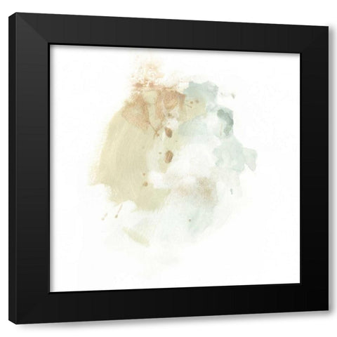 Liquid Echo IV Black Modern Wood Framed Art Print with Double Matting by Vess, June Erica