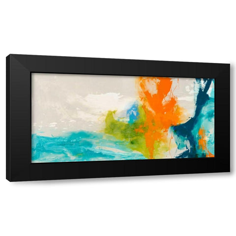 Tidal Abstract I Black Modern Wood Framed Art Print by Jasper, Sisa