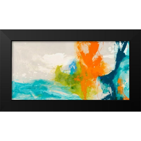 Tidal Abstract I Black Modern Wood Framed Art Print by Jasper, Sisa