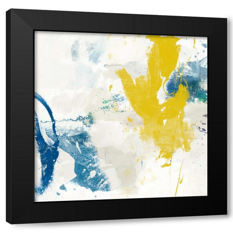 Impulse I Black Modern Wood Framed Art Print by Jasper, Sisa