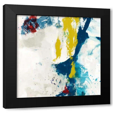 Impulse III Black Modern Wood Framed Art Print by Jasper, Sisa
