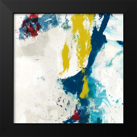 Impulse III Black Modern Wood Framed Art Print by Jasper, Sisa
