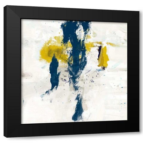 Impulse IV Black Modern Wood Framed Art Print by Jasper, Sisa