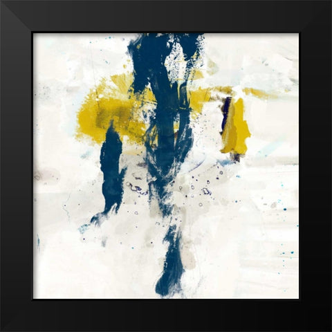 Impulse IV Black Modern Wood Framed Art Print by Jasper, Sisa