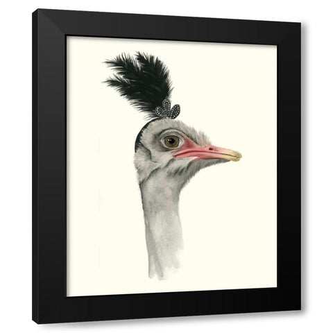 Downton Animals III Black Modern Wood Framed Art Print with Double Matting by Popp, Grace
