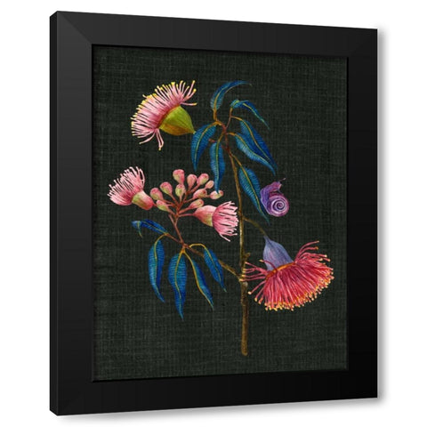 Gum Nuts II Black Modern Wood Framed Art Print by Wang, Melissa