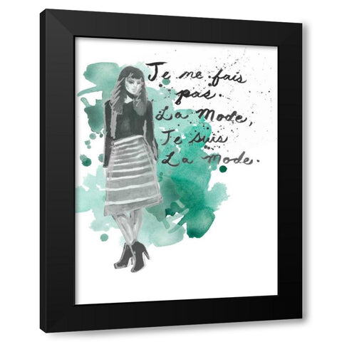 Fashion Quotes I Black Modern Wood Framed Art Print with Double Matting by McCavitt, Naomi