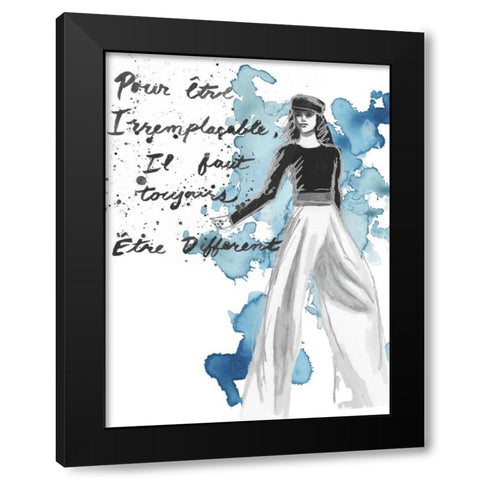 Fashion Quotes IV Black Modern Wood Framed Art Print with Double Matting by McCavitt, Naomi
