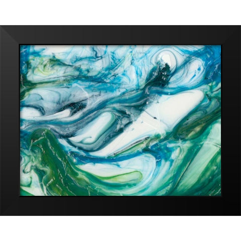 Tidal Sweep II Black Modern Wood Framed Art Print by Chandler, Sharon