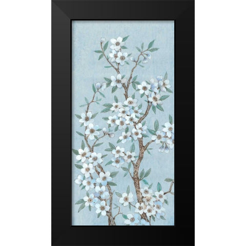 Branches of Blossoms I Black Modern Wood Framed Art Print by OToole, Tim