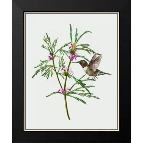 Leonurus Japonicus I Black Modern Wood Framed Art Print by Wang, Melissa