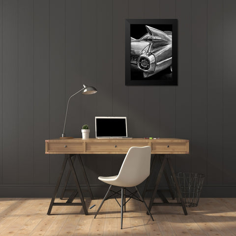 Retro Fins I Black Modern Wood Framed Art Print by Harper, Ethan