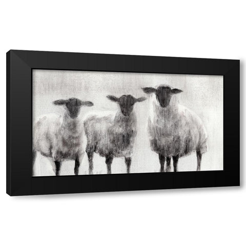 Rustic Sheep I Black Modern Wood Framed Art Print by Harper, Ethan