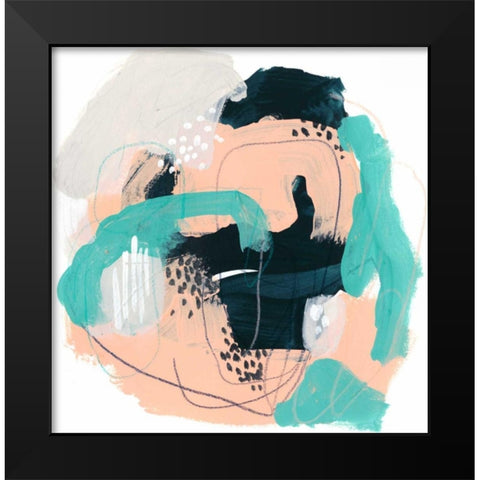 Torrent I Black Modern Wood Framed Art Print by Vess, June Erica