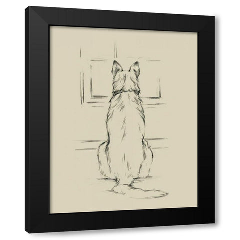 Waiting for Master II Black Modern Wood Framed Art Print by Harper, Ethan