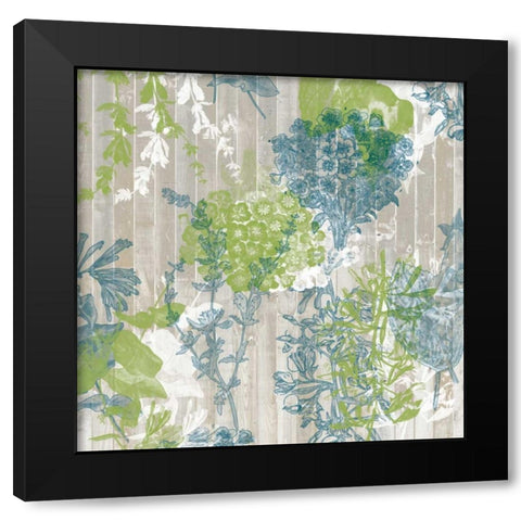 Flower Pattern IV Black Modern Wood Framed Art Print with Double Matting by Goldberger, Jennifer