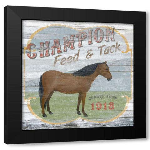 Farm Supply I Black Modern Wood Framed Art Print with Double Matting by Vess, June Erica