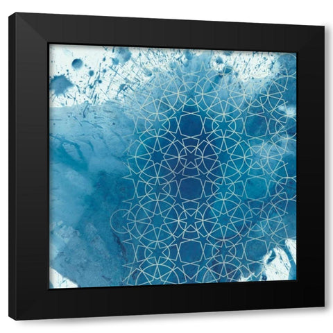 Crystalline I Black Modern Wood Framed Art Print by Chariklia, Zarris