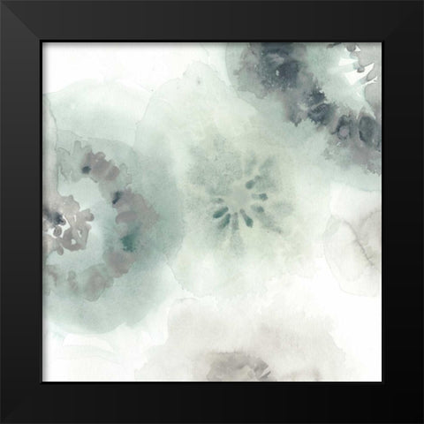 Lily Pad Watercolor II Black Modern Wood Framed Art Print by Vess, June Erica