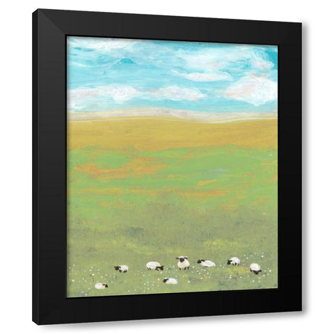 Herd II Black Modern Wood Framed Art Print with Double Matting by Ludwig, Alicia