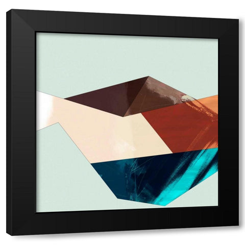 Block Detail II Black Modern Wood Framed Art Print by Jasper, Sisa