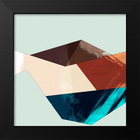 Block Detail II Black Modern Wood Framed Art Print by Jasper, Sisa