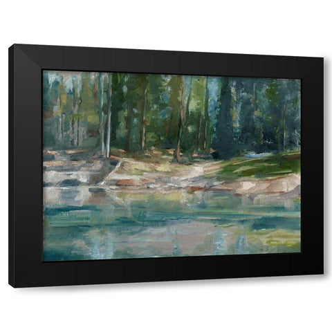 Northwestern Lake II Black Modern Wood Framed Art Print by Harper, Ethan