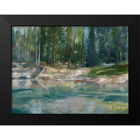 Northwestern Lake II Black Modern Wood Framed Art Print by Harper, Ethan