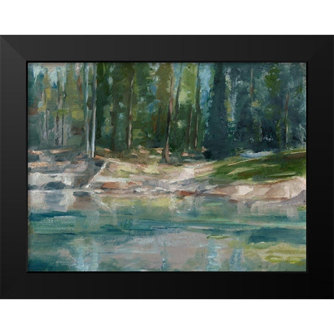 Northwestern Lake II Black Modern Wood Framed Art Print by Harper, Ethan