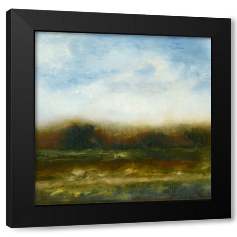 Fall Horizon II Black Modern Wood Framed Art Print with Double Matting by Gordon, Sharon