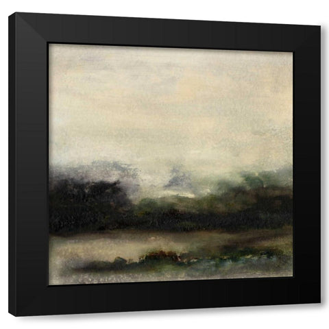 Fall Horizon III Black Modern Wood Framed Art Print with Double Matting by Gordon, Sharon