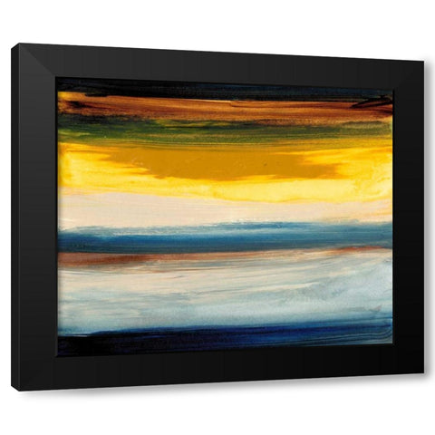Land and Sky I Black Modern Wood Framed Art Print by Gordon, Sharon