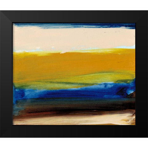 Land and Sky II Black Modern Wood Framed Art Print by Gordon, Sharon