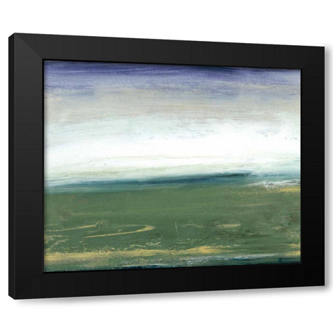 Field and Sky Black Modern Wood Framed Art Print with Double Matting by Gordon, Sharon