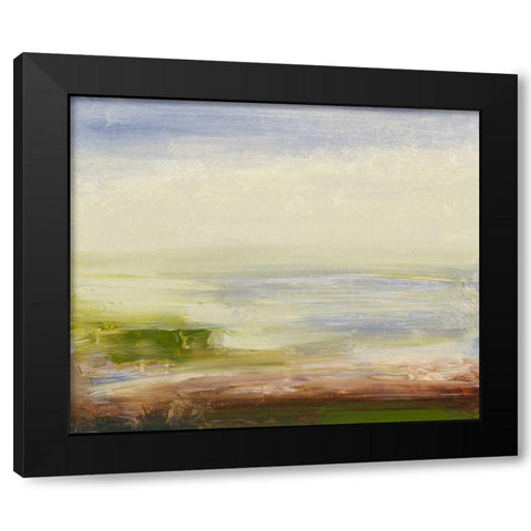 Pastel Sea Black Modern Wood Framed Art Print with Double Matting by Gordon, Sharon