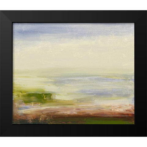 Pastel Sea Black Modern Wood Framed Art Print by Gordon, Sharon
