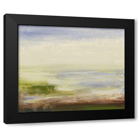 Pastel Sea Black Modern Wood Framed Art Print by Gordon, Sharon