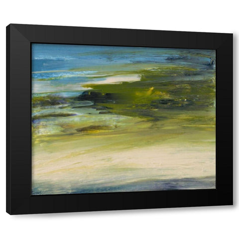Rivers Edge Black Modern Wood Framed Art Print with Double Matting by Gordon, Sharon