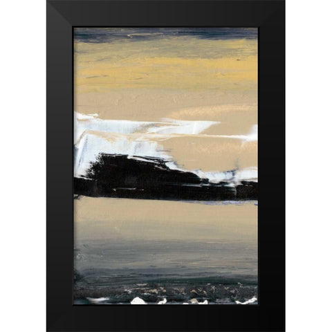 Glide VII Black Modern Wood Framed Art Print by Gordon, Sharon