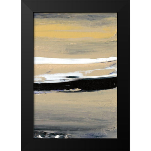 Glide VIII Black Modern Wood Framed Art Print by Gordon, Sharon