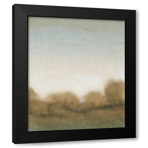 Golden Treeline I Black Modern Wood Framed Art Print by OToole, Tim