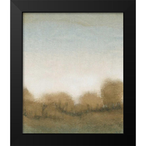 Golden Treeline I Black Modern Wood Framed Art Print by OToole, Tim